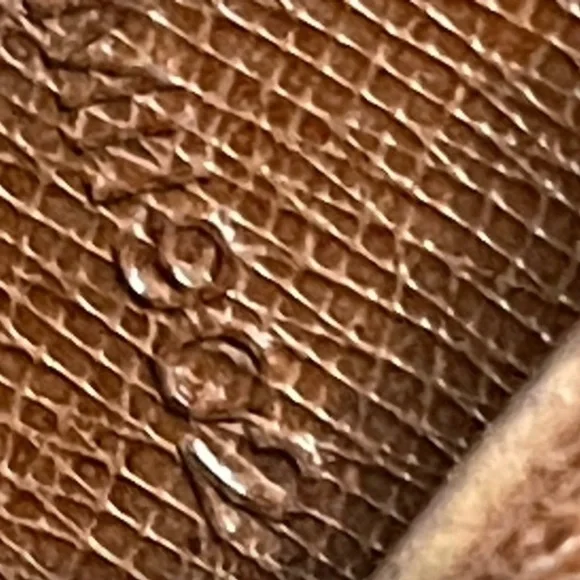 Louis Vuitton Elise Purse In Monogram, Crossgrain Leather with Chain and Charm - Picture 10 of 11